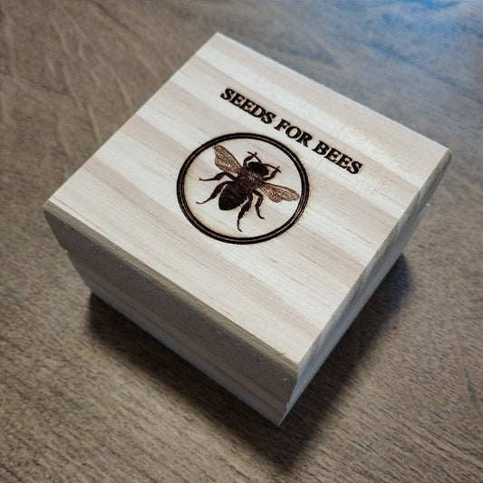 Seeds for bees wooden box set