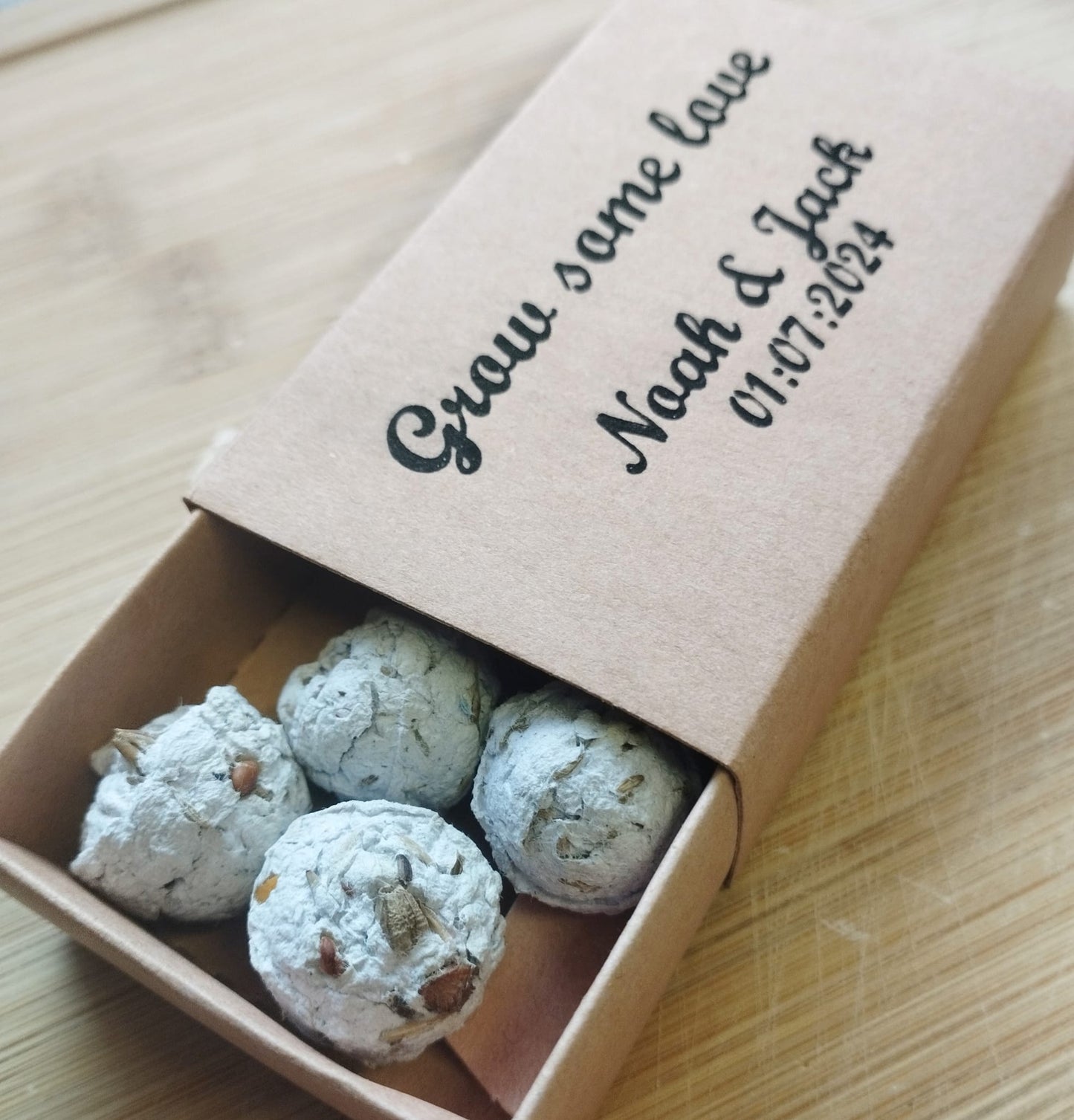 Personalised Eco Seed Ball Favours