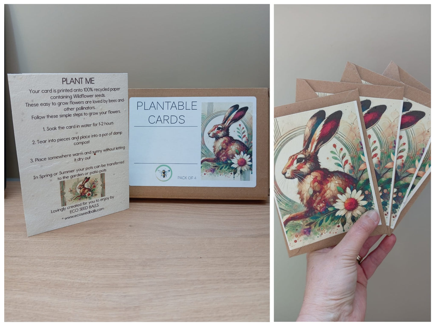 Plantable Cards Hare
