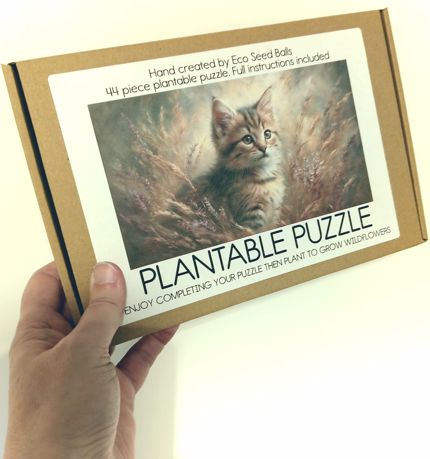 Plantable Puzzle Cat