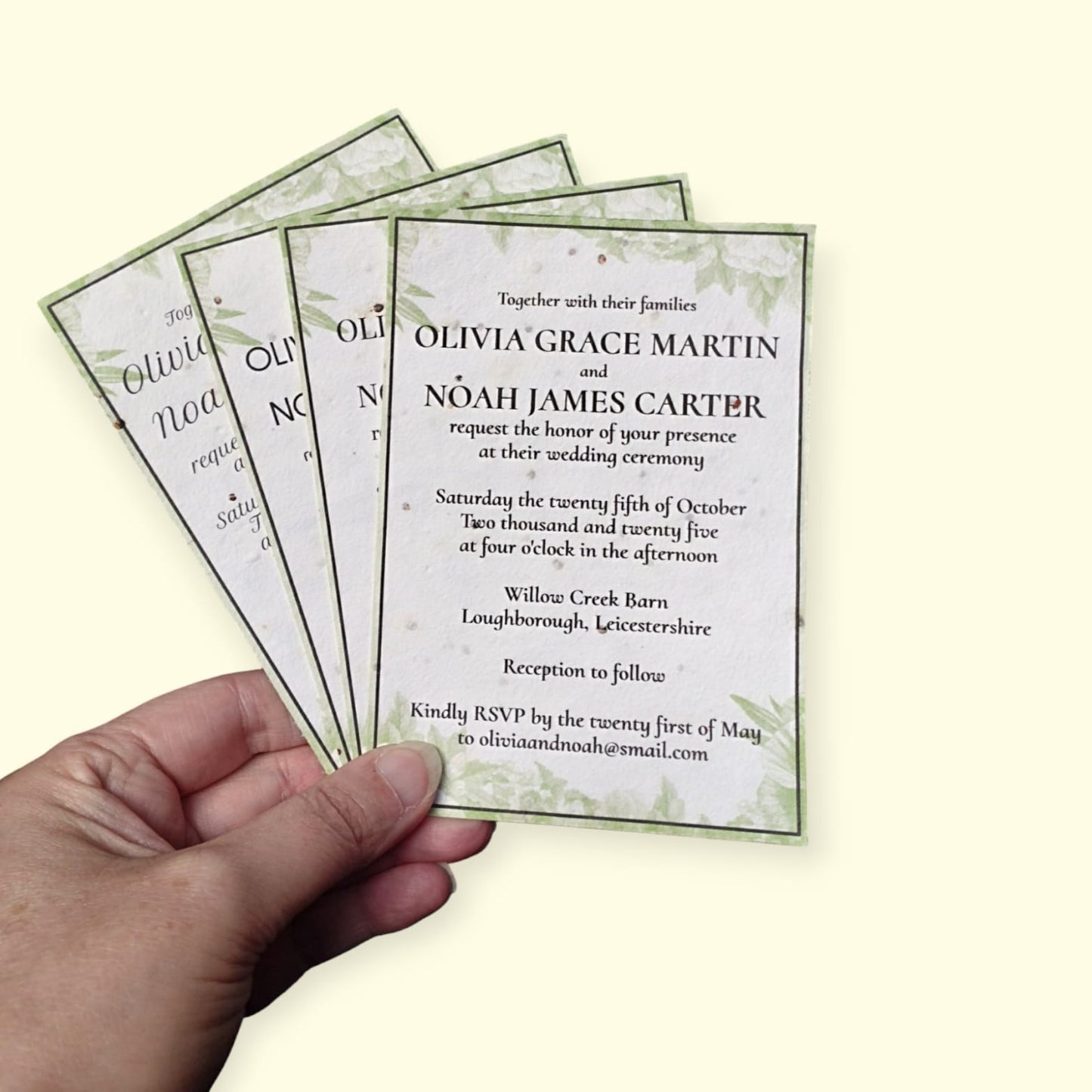 Plantable invitations