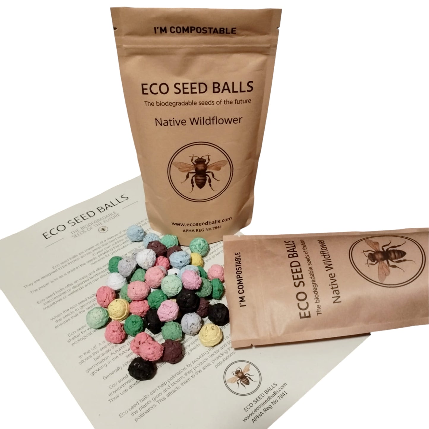 Native Wildflower bag of 50 Eco Seed Balls