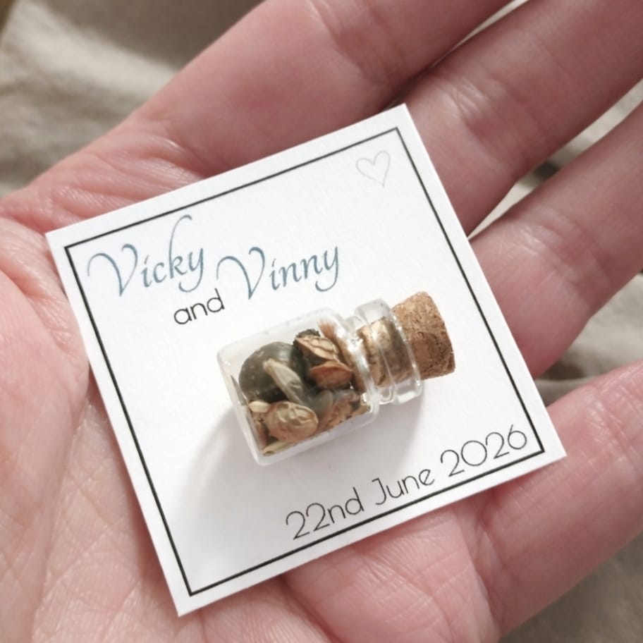 Personalised Favour with Seed Jar