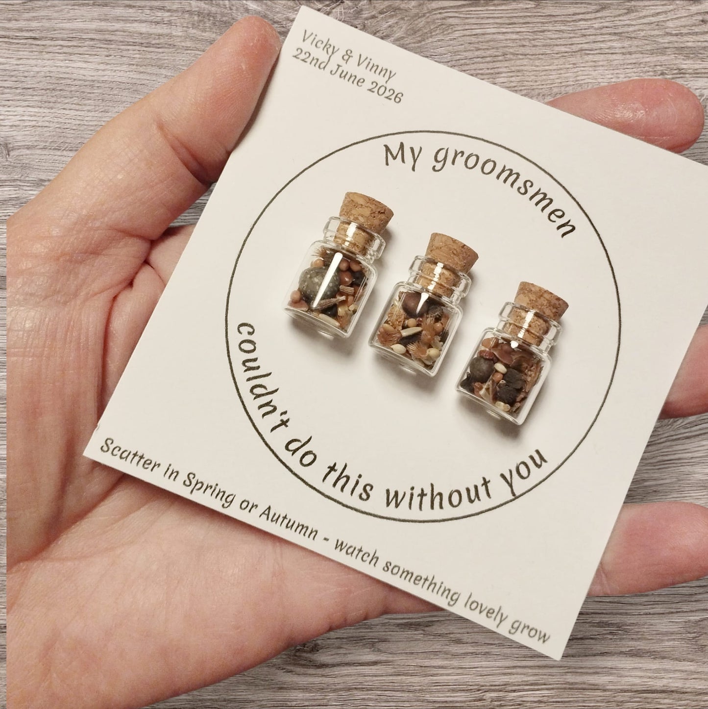 Personalised Table Favours