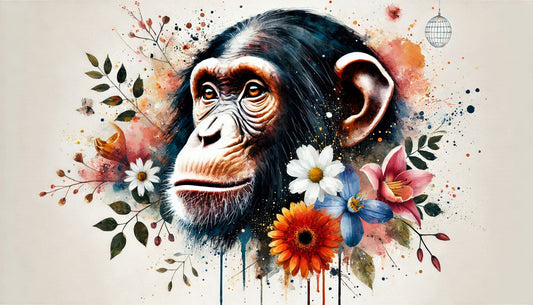 Plantable Puzzle 44 pieces CHIMPANZEE