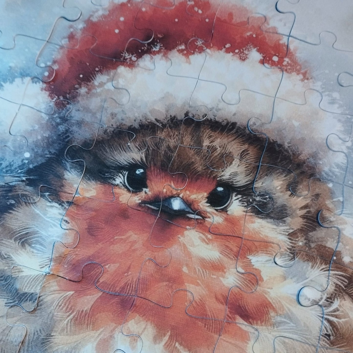 Plantable Puzzle Christmas Robin