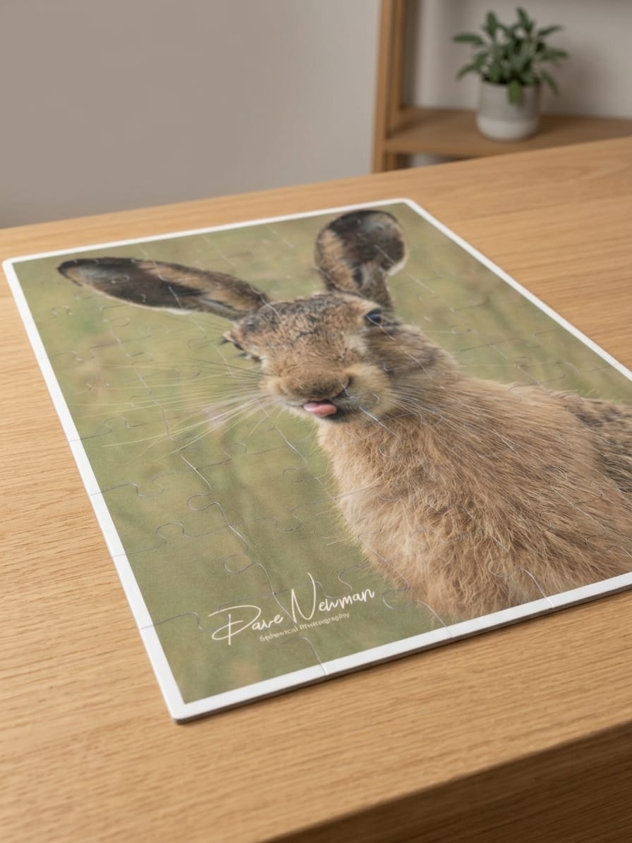 Cheeky Hare Plantable Puzzle | Wildlife Photography by Dave Newman