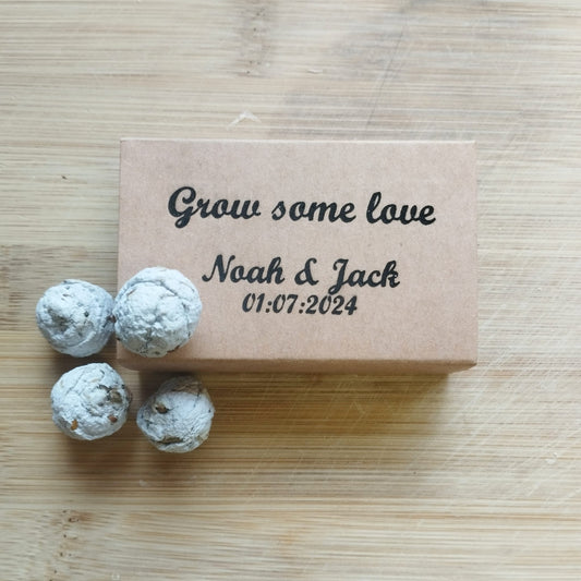 Personalised Eco Seed Ball Favours