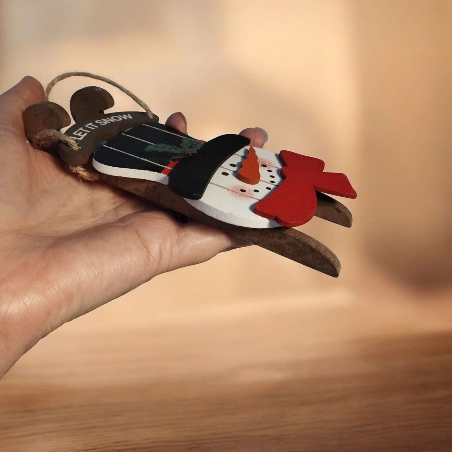 10 x Snowman Sleigh Hanging Decorations