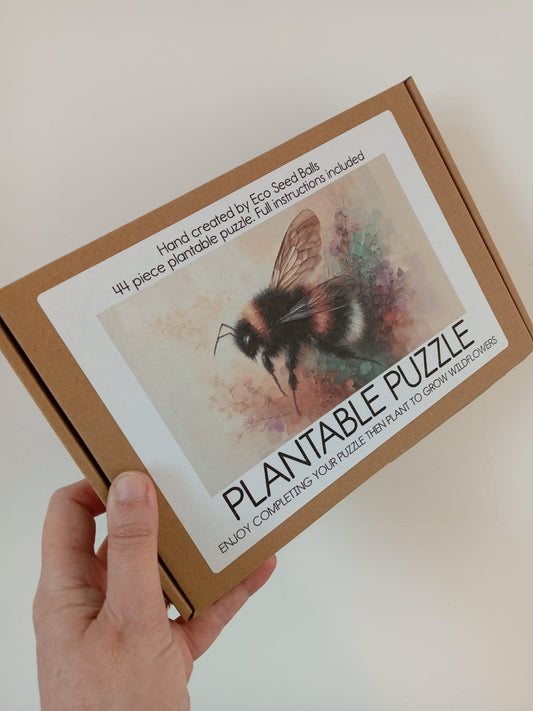 Plantable Puzzle Bee