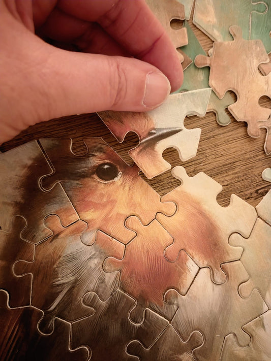 Plantable Puzzle Robin