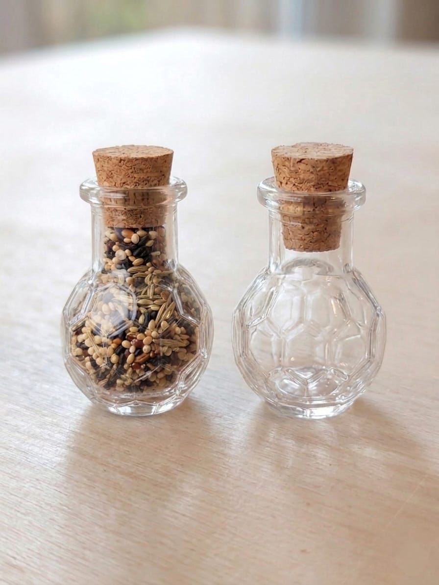 Football Shaped Teeny Weeny Seed Jars