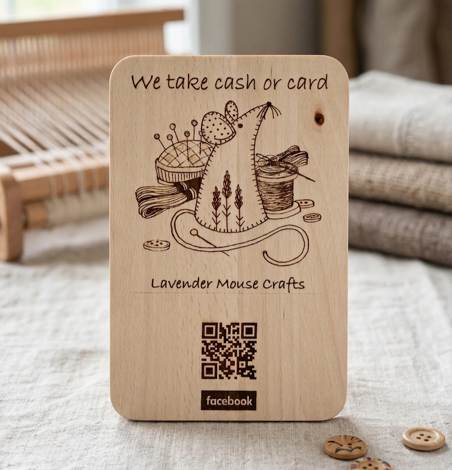Bespoke Wooden Display Sign