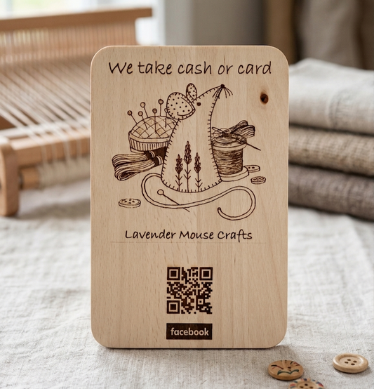 Bespoke Wooden Display Sign